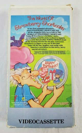 Rare Vintage Strawberry Shortcake - The Wonderful World of (VHS,  1993) 2