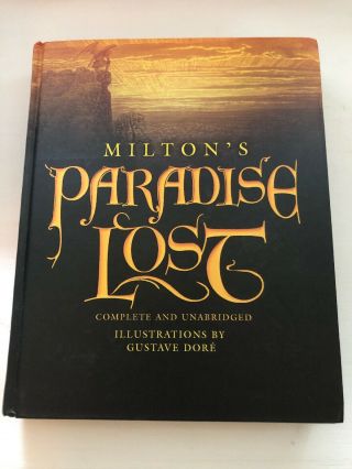 John Milton - Paradise Lost Illustrated By Gustave Dore Rare Hardcover Book