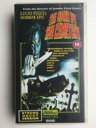 The House By The Cemetery.  Rare Vhs Pal Horror.  Fulci