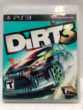 Dirt 3 - Rare (sony Playstation 3,  2011) Ps3 Game Complete Cib,
