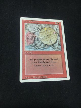 Rare Vintage Mtg Magic The Gathering Wheel Of Fortune Revised 3rd Edition