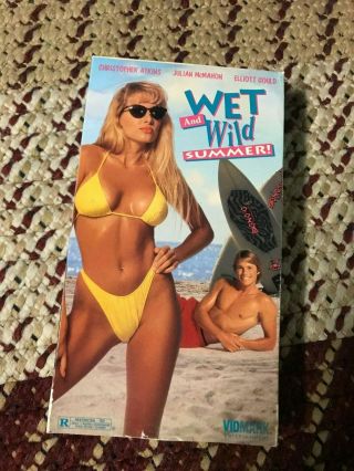Wet And Wild Summer Sexy Sleaze Big Box Slip Rare Oop Vhs