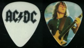 Ac/dc - - - Very Rare Malcolm Young 2009 Tour Guitar Pick Black Ice