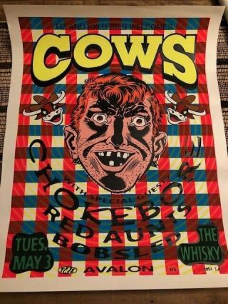 Cows - Rare Show Poster - Amphetamine Reptile - Noise Rock - Minneapolis