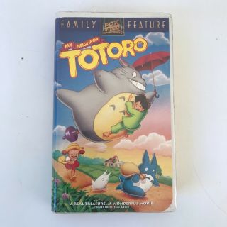 My Neighbor Totoro (vhs,  1993) Studio Ghibli Hayao Miyazaki Rare Fox Clam Shell