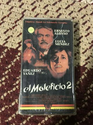 El Maleficio 2 Mexi Spanish Big Box Slip Rare Oop Vhs