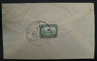 RARE 1946 Ecuador Airmail Cover ties 3 stamps to Des Moines USA 3