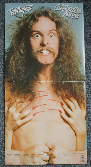 Ted Nugent - Cat Scratch Fever - Rare 1977 Uk Epic Lp Near - Heavy Rock