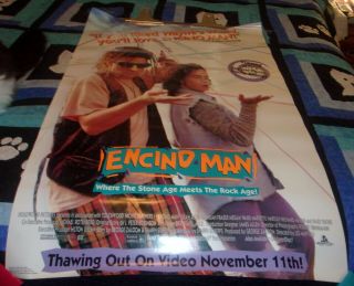 Encino Man Movie Rental Poster Comedy Rare Collectible