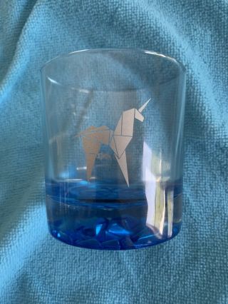 Rare Blade Runner 2049 Alamo Drafthouse Blue Mondo Whiskey Whisky Drinking Glass