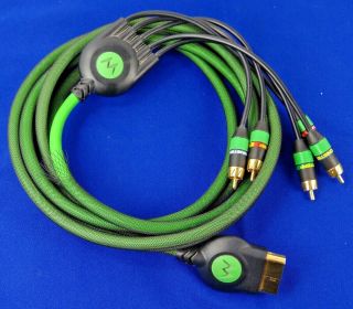 Monster Cable Green Component Cable For Microsoft Xbox Rare