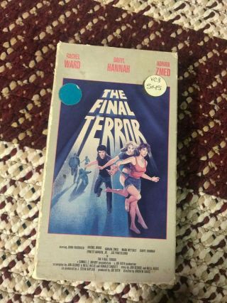The Final Terror Horror Sov Slasher Big Box Slip Rare Oop Vhs