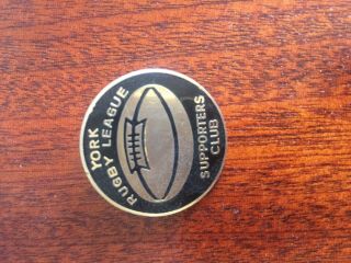 Rare York Supporters Club Rugby League Badge