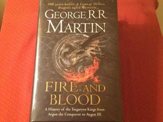 Rare British Signed Hb Fire & Blood 1st Edition George R.  R.  Martin Collectors