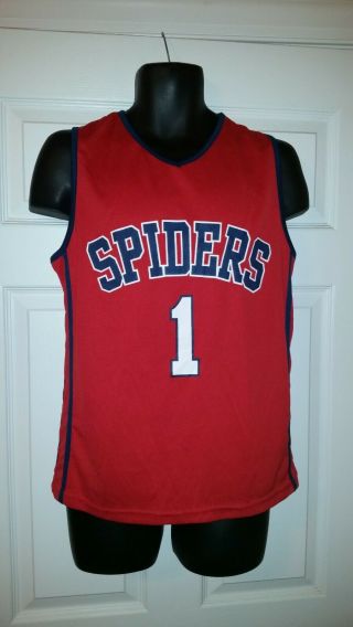 University Of Richmond Spiders Ncaa Basketball Jersey Adult Medium Red 1 Rare