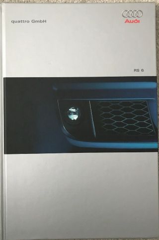 Audi Rs6 Saloon & Avant Hardback Brochure 2003 Rare Uk Edition - Quattro Gmbh