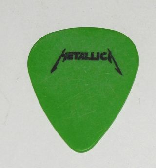 Metallica James Hetfield Guitar Pick Rare 1988 Justice Tour Worldwide