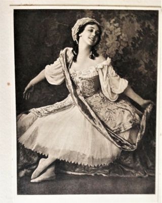 Tamara Karsavina.  V.  Rare 1913 E.  O.  Hoppe Print.  Ballet Russe.  Diaghilev