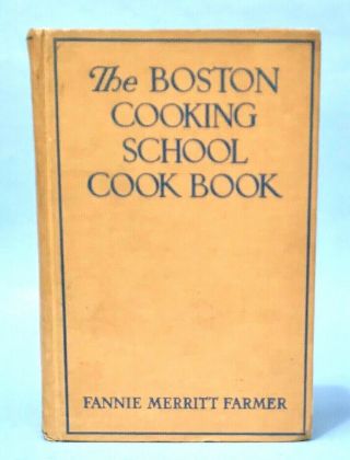The Fannie Farmer Boston Cooking School Cookbook 1941 Hardcover Vintage Rare