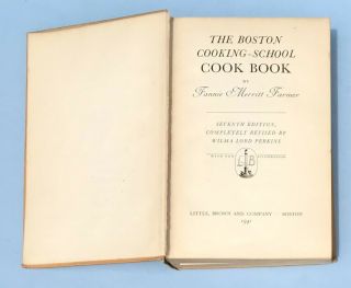 The Fannie Farmer BOSTON COOKING SCHOOL COOKBOOK 1941 Hardcover Vintage RARE 5