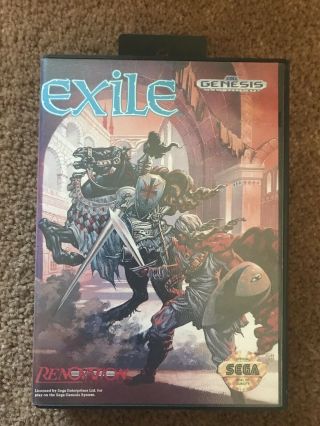 Exile (Sega Genesis,  1991) RPG Complete CIB Rare 2
