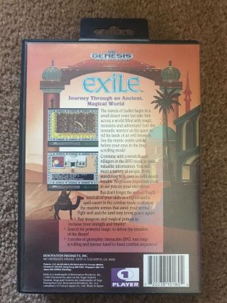 Exile (Sega Genesis,  1991) RPG Complete CIB Rare 3