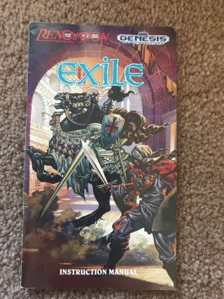 Exile (Sega Genesis,  1991) RPG Complete CIB Rare 5
