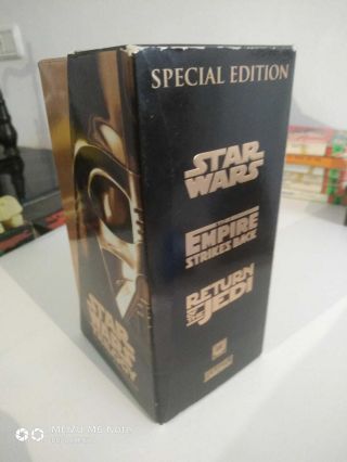 Star Wars Trilogy Special Edition Vhs Packaging,  Subtitles In Hebrew Rare 1997