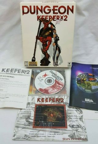 Rare Dungeon Keeper 2 (pc,  1999) Big Box Video Game Classic