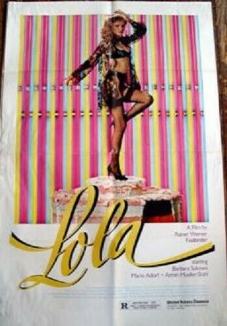 Lola Rare Theatrical 27x41 Movie Poster Rainer Werner Fassbinder 1982