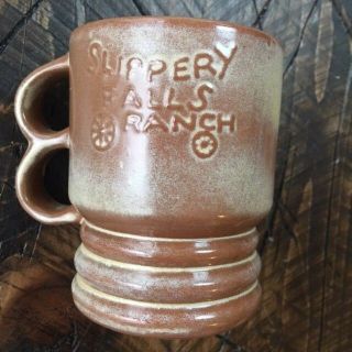Frankoma Pottery C 11 Slippery Falls Ranch Mug Cup Boy Scouts Htf Rare