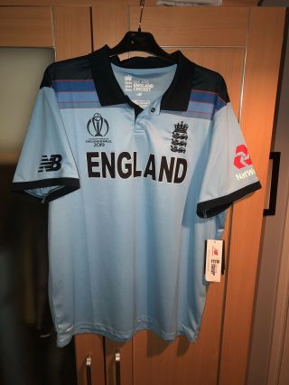England Balance Mens Cricket World Cup 19 Shirt Size Xl Rare Ltd