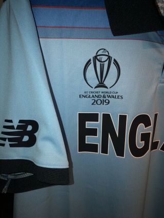 England Balance Mens Cricket World Cup 19 Shirt Size XL Rare Ltd 3