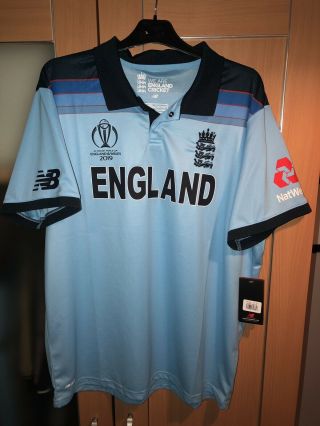 England Balance Mens Cricket World Cup 19 Shirt Size XL Rare Ltd 4