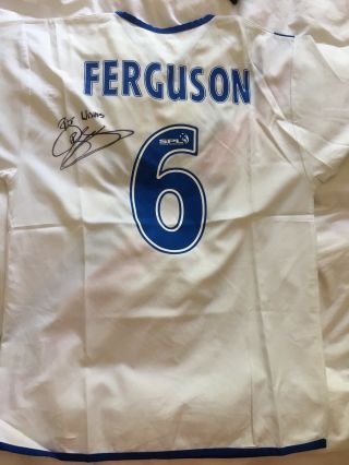 Rare Glasgow Rangers Fc 2004/05 Away Shirt Signed By Barry Ferguson