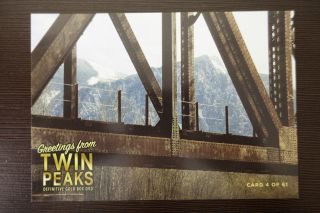 Twin Peaks - Rare Gold Box Dvd Postcard No.  4 - The Bridge (david Lynch)