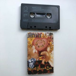 Nirvana Heart - Shaped Box (1993) Cassette Tape Rare Cobain