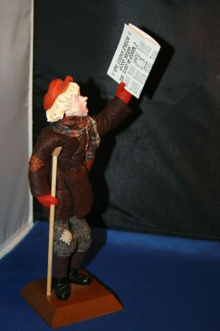 Rare Signed Simpich Character Doll Newsboy " Proclaiming Good News " - 12 1/2 "