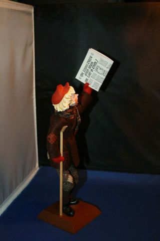 rare signed Simpich Character Doll Newsboy 