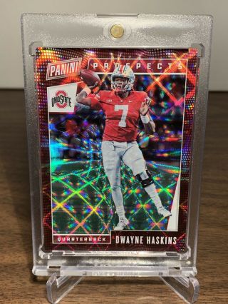 2019 Panini Fathers Day Dwayne Haskins Foil Parallel Ssp ’d 1/5 Ohio State Rare