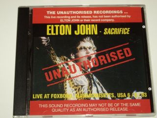 Elton John Rare Live Import Cd 