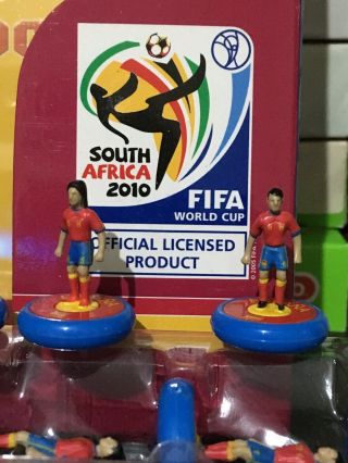 Subbuteo - Spain.  Official World Cup 2010 Set.  Lovely Detail.  Total Soccer.  Rare