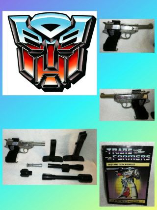 Transformers G1 Decepticon Leader 1984 Megatron Instructions Figure Rare Gun