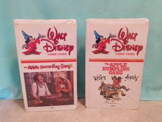 Walt Disney Vhs Apple Dumpling Gang And Rides Again Vintage Don Knotts Clam Rare