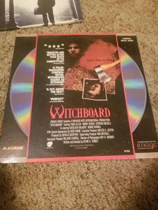 Witchboard Laserdisc Horror Scary Halloween Ultra Rare Todd Allen Image