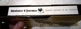 Horror Chamber of Dr.  Faustus Sinister Cinema VHS RARE OOP Eyes Without A Face 2