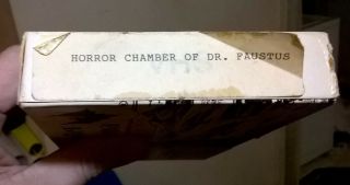 Horror Chamber of Dr.  Faustus Sinister Cinema VHS RARE OOP Eyes Without A Face 3
