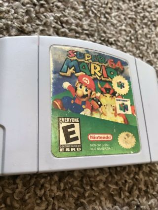 Mario 64 Nintendo 64 1996 N64 Video Game 100 Authentic RARE 2