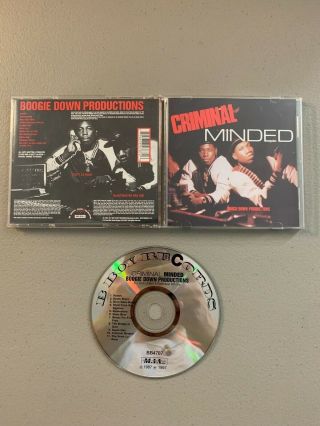 Boogie Down Productions Criminal Minded Cd Rare Oop 80s Hip - Hop/rap Krs - One