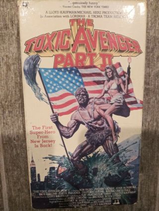 The Toxic Avenger Part 2 - (vhs,  1989) Rare